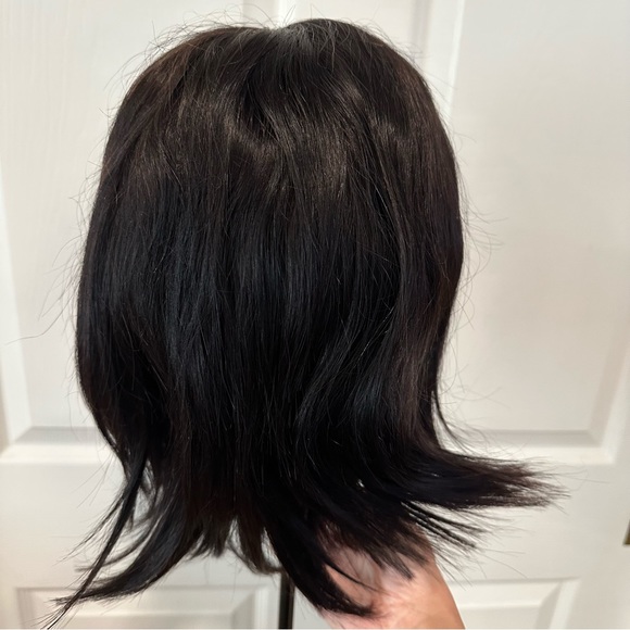 12” Natural Black Bob Wig 100% Human Hair 13x4 HD Lace Front 150% Density It#RH - Picture 9 of 16